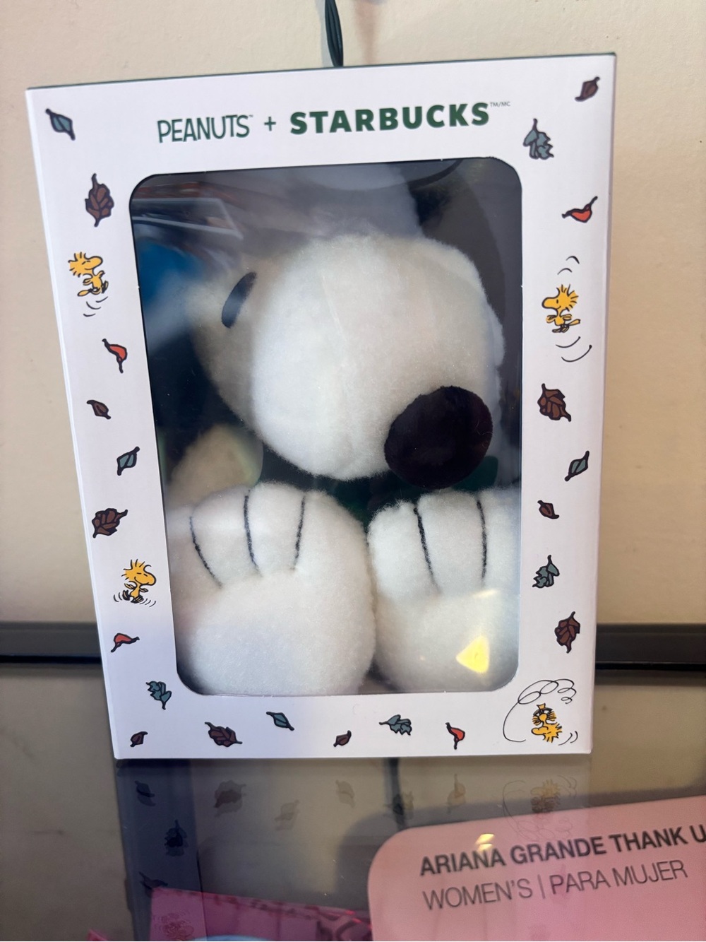 Starbucks Peanuts Snoopy Plush - White with Black Nose